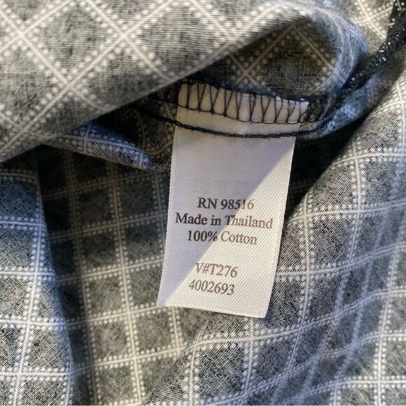 Coldwater Creek 100% Cotton Button Down Windowpane Pintuck Shirt Sz PL (14-16) - Picture 12 of 14